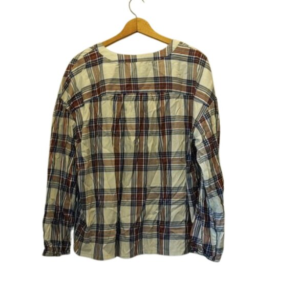 Every Moment Women's Size XL Cotton Blend Plaid Button Down Shirt New - Picture 9 of 14